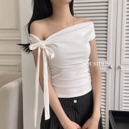 [Tặng Dây] Áo Trễ Vai Nữ JUSTDUN Z24 – Chất Cotton Mềm Mịn, Co Giãn Nhẹ, Form Ôm Đẹp, Tôn Dáng 7