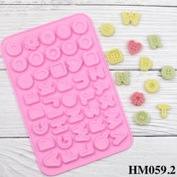 Khuôn silicon chữ cái và số tạo hình trang trí nến thơm hay resin hoặc dùng làm bánh kẹo dẻo - HM059.2.3 1