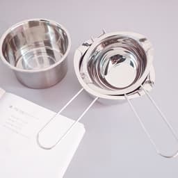 Dụng Cụ Nồi Làm Sáp Thơm  - Bộ xoong nồi  Inox Thép Không Gỉ Handmade 1