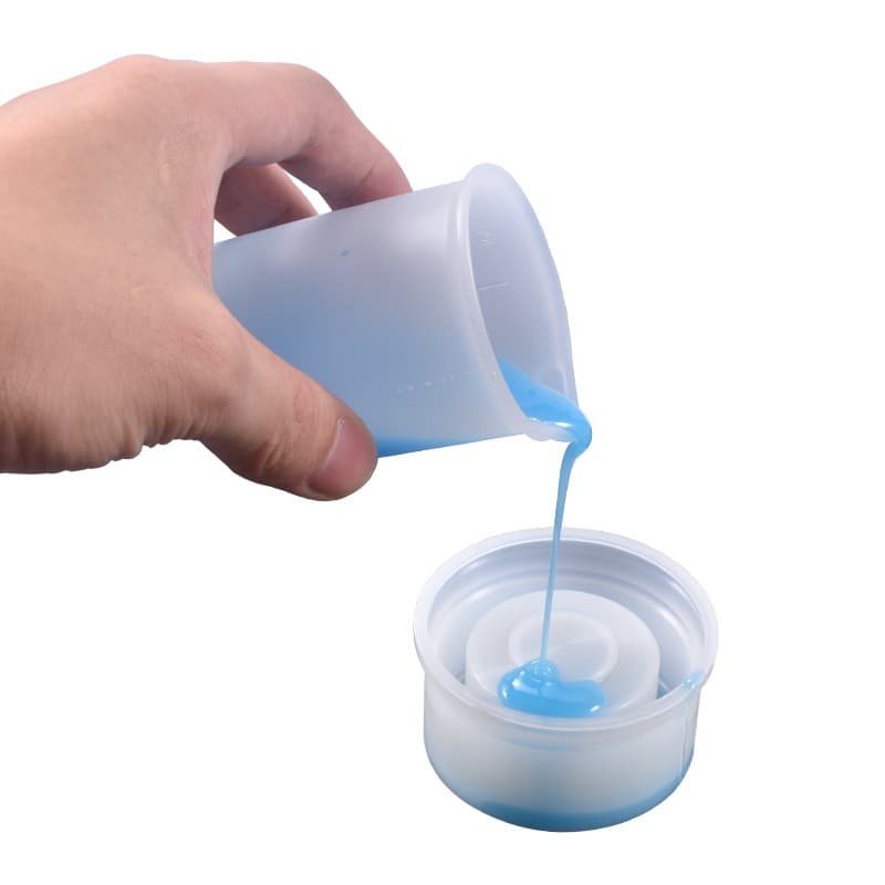 Cốc silicon pha epoxy resin hay keo AB dung tích 100ml và 250ml - HM073