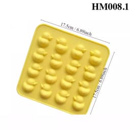 Khuôn silicon hình chú vịt và thỏ dùng làm socola bánh kẹo ngọt hay tạo hình nến thơm  – HM008 3