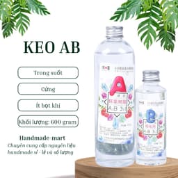 Bộ keo nhựa resin epoxy trong suốt độ dính cao – Keo AB tỉ lệ 3:1 làm trang sức handmade chuẩn DIY 1