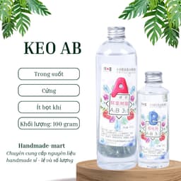 Bộ keo nhựa resin epoxy trong suốt độ dính cao – Keo AB tỉ lệ 3:1 làm trang sức handmade chuẩn DIY 2
