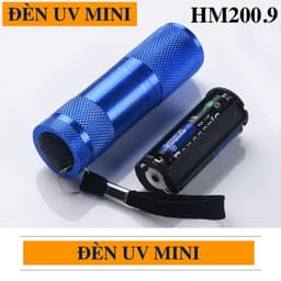 Đèn pin LED UV 9 bóng mini sấy keo resin – Đèn sấy khô Resin UV 3