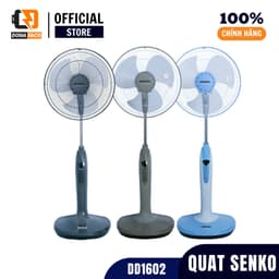 Quạt đứng có đèn Senko DD1602 5 màu để lựa chọn công xuất 47w 3 cấp gió siêu mát bảo hành 24 tháng 5