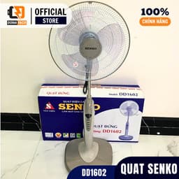 Quạt đứng có đèn Senko DD1602 5 màu để lựa chọn công xuất 47w 3 cấp gió siêu mát bảo hành 24 tháng 6