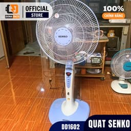 Quạt đứng có đèn Senko DD1602 5 màu để lựa chọn công xuất 47w 3 cấp gió siêu mát bảo hành 24 tháng 8