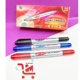 Hộp 10 Cây Bút Lông Dầu 2 Đầu Thiên Long PM-04 Mực Xanh,Đỏ,Đen Chất Lượng Tốt/Hàng Thiên Long Chính Hãng 2
