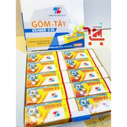 Hộp 20 Gôm TL- E05 - THIÊN LONG, Gôm Bôi Viết Chì, Siêu Mềm Và Siêu Dẻo, Không Bị Cứng Khi Sử Dụng Trong Thời Gian Dài 5