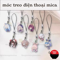 (mua 1 tặng 1) Móc dây treo điện thoại HONKAI STAR RAIL ver TREO NGƯỜI chibi mica acrylic móc khóa anime game phụ kiện 1