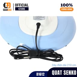 Quạt bàn B4 Senko 3 cánh B1612 gió mạnh 4 màu, nhỏ gọn tiện lợi công xuất 47W được bảo hành 24 tháng 8