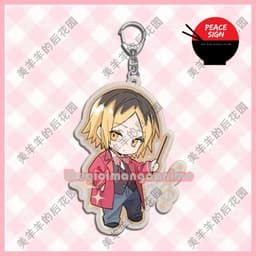 (mua 1 tặng 1) (NHẠC TRƯỞNG) Móc khóa HAIKYUU!! Vua bóng chuyền in hình anime chibi mica trong acrylic quà tặng xinh xắn 4