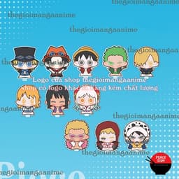 (mua 1 tặng 1) (3cm) Mô hình standee ONE PIECE ver BÚP BÊ in hình anime Đảo hải tặc tượng mica acrylic chibi xinh xắn 1