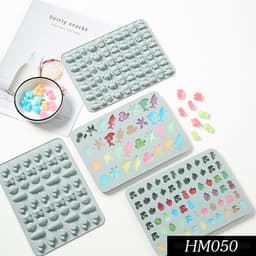 Khuôn silicone làm bánh kẹo chipchip 50 lỗ đầy đủ hình dạng - HM050 3