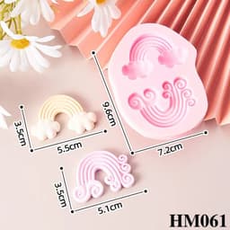 Khuôn silicon hình cầu vòng dùng tạo hình trang trí handmade độc đáo – HM061 2