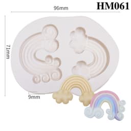 Khuôn silicon hình cầu vòng dùng tạo hình trang trí handmade độc đáo – HM061 3