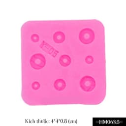 Khuôn silicon món tráng miệng mini trang trí bánh ngọt, nến thơm, nail - HM063 4