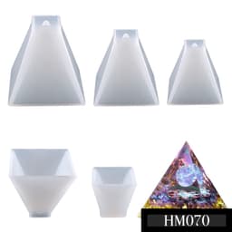 Khuôn silicon hình tháp làm nến thơm hay đèn ngủ epoxy resin chuẩn DIY - HM070 6