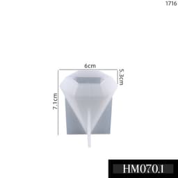 Khuôn silicon hình tháp làm nến thơm hay đèn ngủ epoxy resin chuẩn DIY - HM070 8