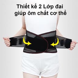 #Đai Lưng Cột Sống Thoát Vị, Thoái Hoá Chống Đau Lưng,Thiết kế thoáng khí 7