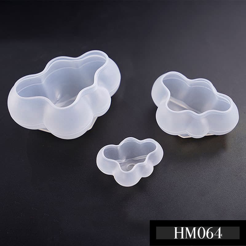 Khuôn silicon hình đám mây 3D phù hợp tạo hình độc đáo đủ kích thước - HM064