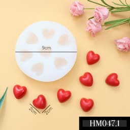 Khuôn bánh tạo hình trang trí hình trái tim tạo hình trang trí đẹp - HM047 3