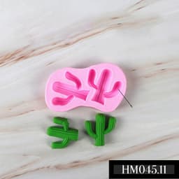 Khuôn silicon xương rồng đủ loại dùng tạo hình trang trí hay làm bánh kẹo ngọt - HM045 3