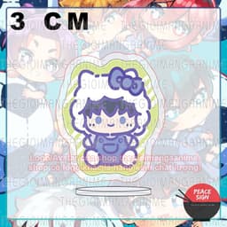 (mua 1 tặng 1) (3cm) Mô hình standee BLUE LOCK ver SANRIO NGỒI in hình anime mica trong acrylic quà tặng dễ thương 2