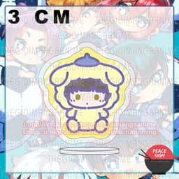 (mua 1 tặng 1) (3cm) Mô hình standee BLUE LOCK ver SANRIO NGỒI in hình anime mica trong acrylic quà tặng dễ thương 3