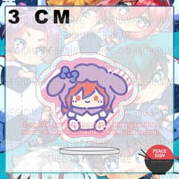 (mua 1 tặng 1) (3cm) Mô hình standee BLUE LOCK ver SANRIO NGỒI in hình anime mica trong acrylic quà tặng dễ thương 4