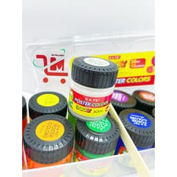 Hộp 12 Màu Nước Dooly D A P&T 30cc x 12 lọ, Màu Poster, Màu Sắc Tươi Sáng, Bắt Mắt, Màu Nước Hàn Quốc Chất Lượng Tốt 4