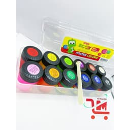 Hộp 12 Màu Nước Dooly D A P&T 30cc x 12 lọ, Màu Poster, Màu Sắc Tươi Sáng, Bắt Mắt, Màu Nước Hàn Quốc Chất Lượng Tốt 5