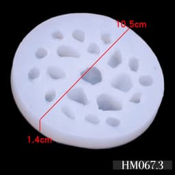 Khuôn silicon hình sỏi, đá tạo hình trang trí độc đáo handmade - HM067 3