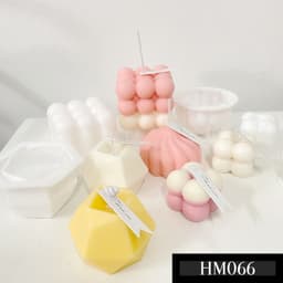 Khuôn silicon hình khối Rubic làm nến thơm handmade chuẩn DIY khối lập phương mặt 8 khối cầu - HM066 3