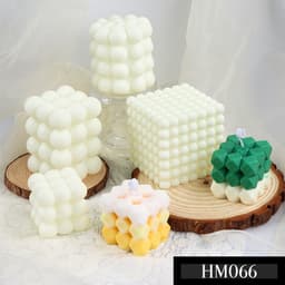 Khuôn silicon hình khối Rubic làm nến thơm handmade chuẩn DIY khối lập phương mặt 8 khối cầu - HM066 2