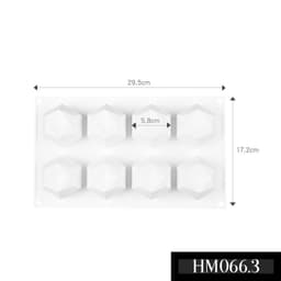 Khuôn silicon hình khối Rubic làm nến thơm handmade chuẩn DIY khối lập phương mặt 8 khối cầu - HM066 4