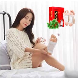 Hộp 50 miếng dán ngãi cứu thải độc cho bàn chân QA HAPPYLIFE giúp thải độc lưu thông tuần hoàn máu 2
