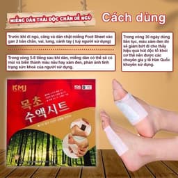Hộp 50 miếng dán ngãi cứu thải độc cho bàn chân QA HAPPYLIFE giúp thải độc lưu thông tuần hoàn máu 4