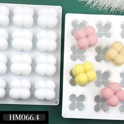 Khuôn silicon hình khối Rubic làm nến thơm handmade chuẩn DIY khối lập phương mặt 8 khối cầu - HM066 6