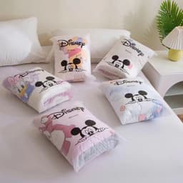 Chăn cotton đũi Disney cho bé kích thước 1m1x1m5 , Mền hè cho bé chất liệu đũi cotton thoáng mát mềm mại 4