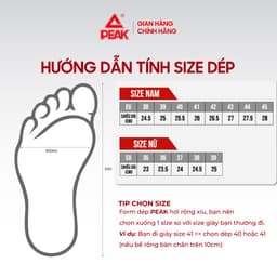 Dép SANDALS Clogs PEAK TAICHI Êm Ái Thoáng Khí Thiết Kế Thời Trang Phong Cách ET42811L ET52391L 8