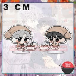 (mua 1 tặng 1) (3cm) Mô hình Standee in hình PASSION BL manhwa chibi trang trí xinh xắn đáng yêu 1