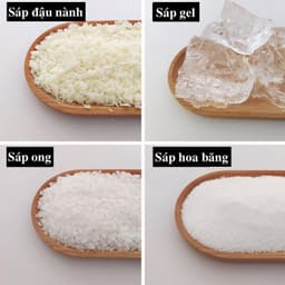 Sáp nguyên liệu làm nến thơm, mỹ phẩm - Sáp ong, sáp đậu nành, sáp cọ mềm nguyên chất tự nhiên handmade chuẩn DIY 1
