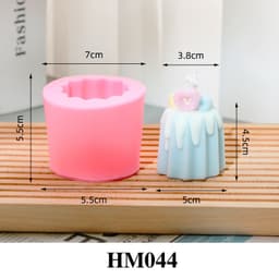 Khuôn silico tạo hình bánh pudding trang trí nến thơm hay bánh ngọt độc đáo kích thước thật - HM044 1