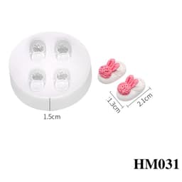 Khuôn silicon làm bánh kẹo mềm hình chiếc giày xinh xắn - Khuôn làm charm nến mini siêu cute - HM031 2