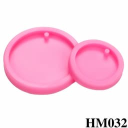 Bộ khuôn silicon làm móc khóa opoxy resin hình xương chó và vòng tròn pha lê  – HM032 3