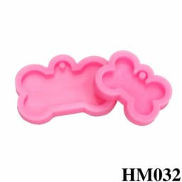 Bộ khuôn silicon làm móc khóa opoxy resin hình xương chó và vòng tròn pha lê  – HM032 4