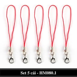 Dây móc khóa nhiều màu tiện lợi dùng làm trang sức điện thoại - SET 5 Móc treo đồ handmade tiện lợi 3