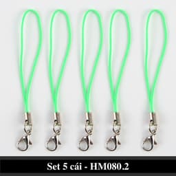 Dây móc khóa nhiều màu tiện lợi dùng làm trang sức điện thoại - SET 5 Móc treo đồ handmade tiện lợi 4