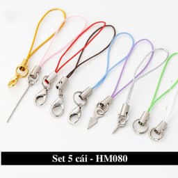 Dây móc khóa nhiều màu tiện lợi dùng làm trang sức điện thoại - SET 5 Móc treo đồ handmade tiện lợi 2